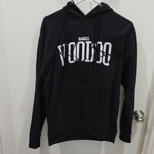 Men's Black Hoodie Sweater Barbell Voodoo Size Small